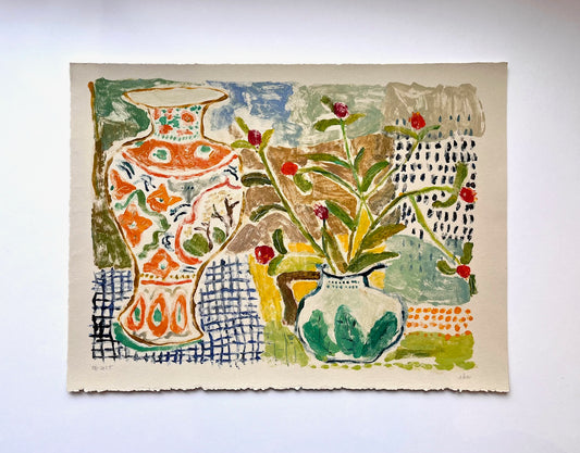 Orange Vase No. 1 | 11" x 15"