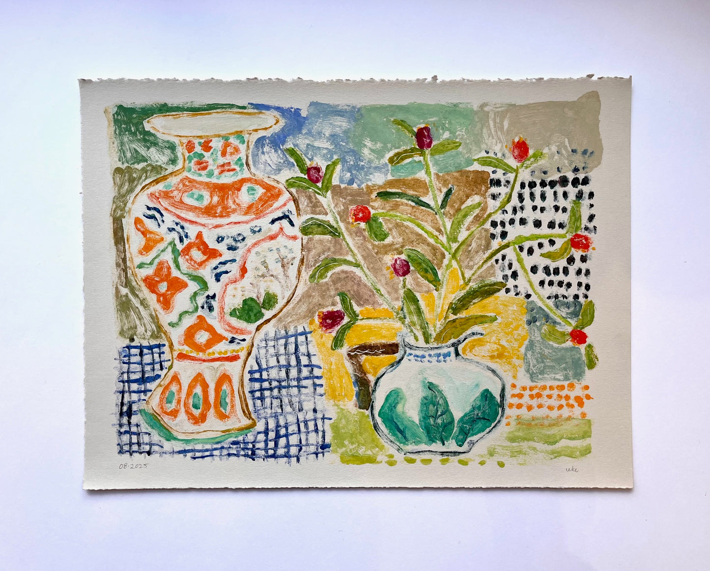 Orange Vase No. 4 | 11" x 15"