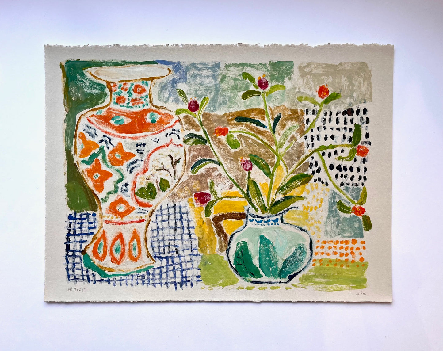 Orange Vase No. 5 | 11" x 15"