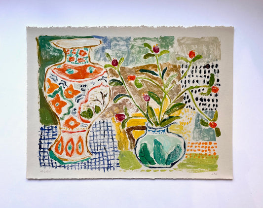 Orange Vase No. 5 | 11" x 15"
