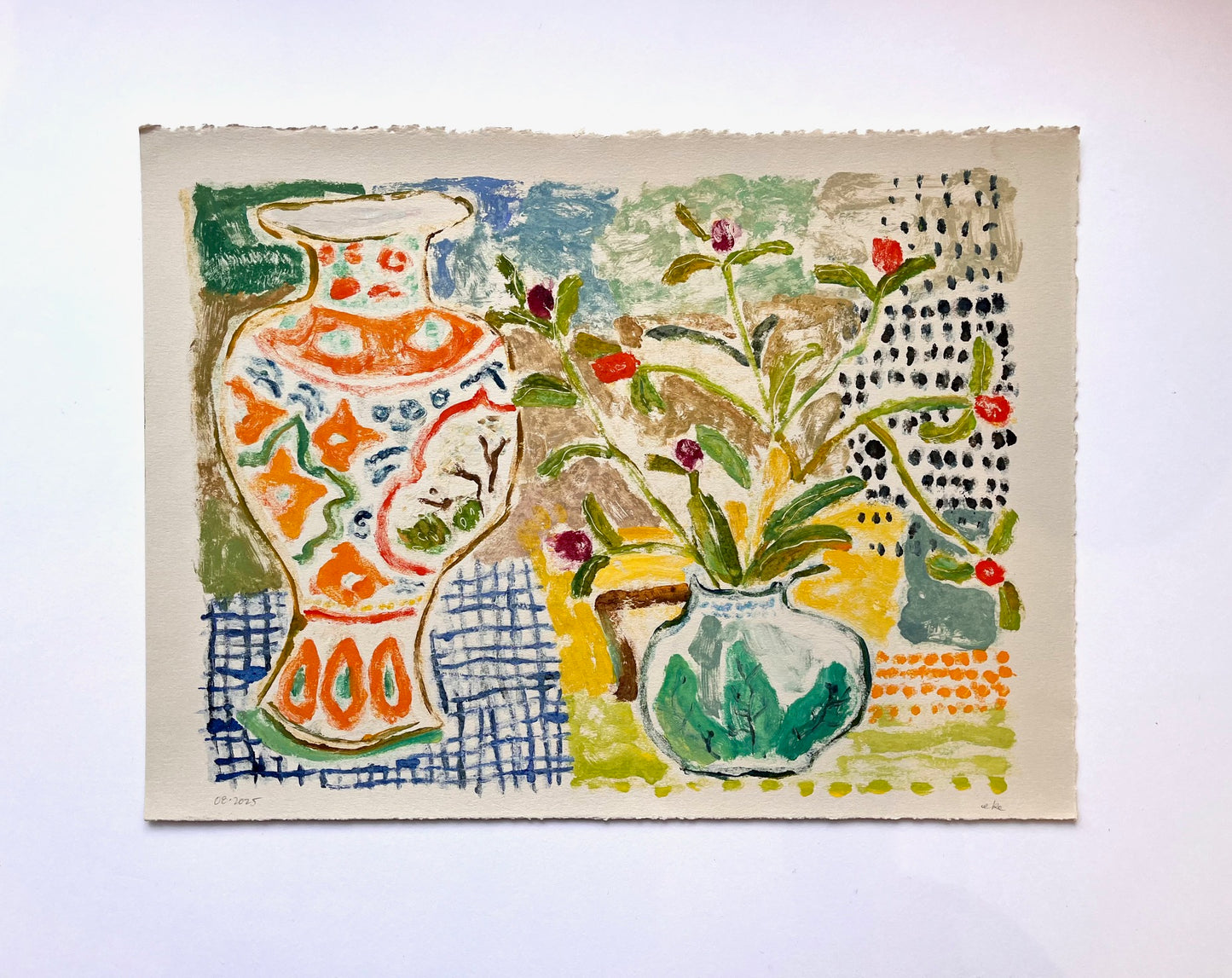 Orange Vase No. 6 | 11" x 15"