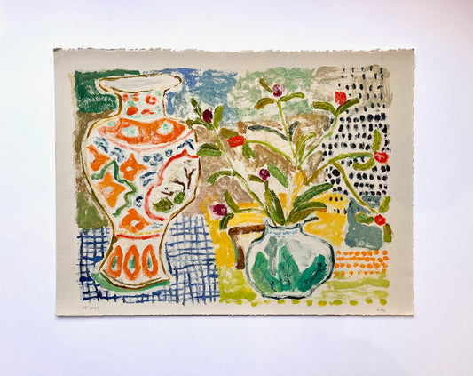 Orange Vase No. 6 | 11" x 15"