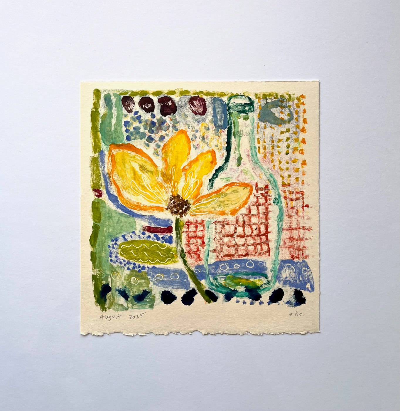 Yellow Bloom No. 4 (3 of 8)  | 8" x 8"