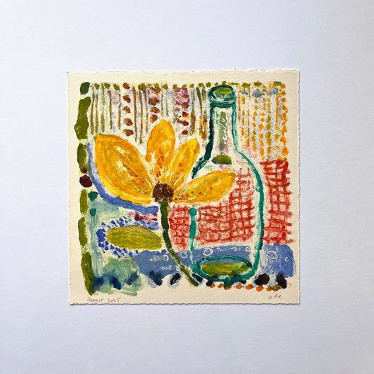 Yellow Bloom No. 4 (4 of 8)  | 8" x 8"