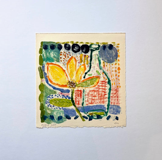 Yellow Bloom No. 4  (5 of 8)  | 8" x 8"