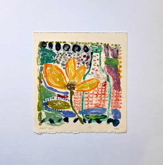 Yellow Bloom No. 4  (6 of 8)  | 8" x 8"