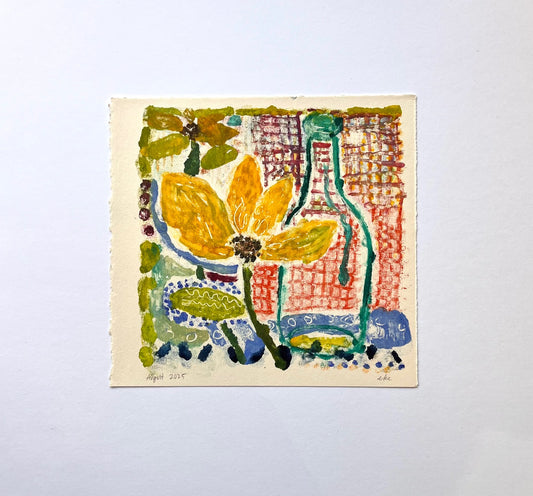 Yellow Bloom No. 4 (8 of 8) | 8" x 8"