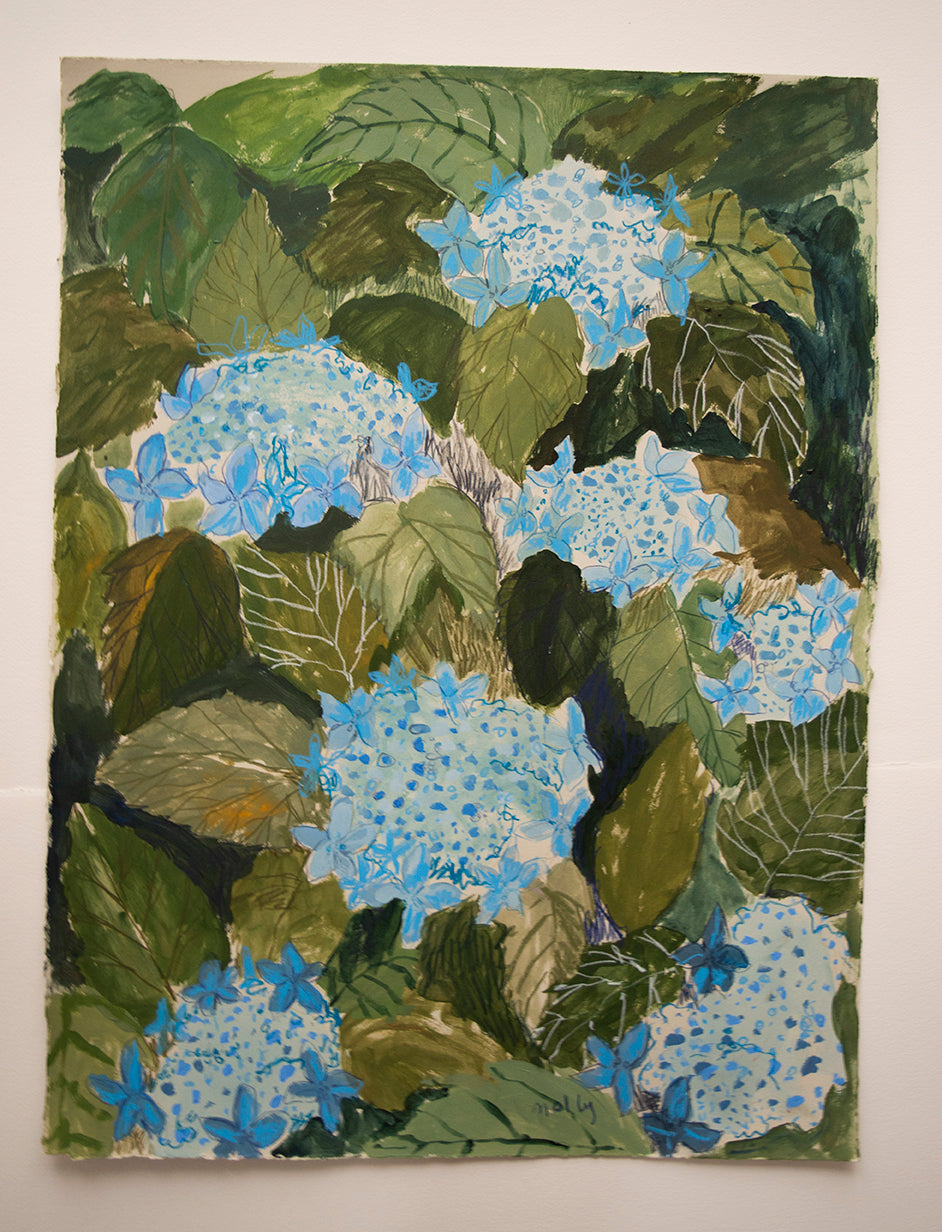 Blue Hydrangea |  18 x 24