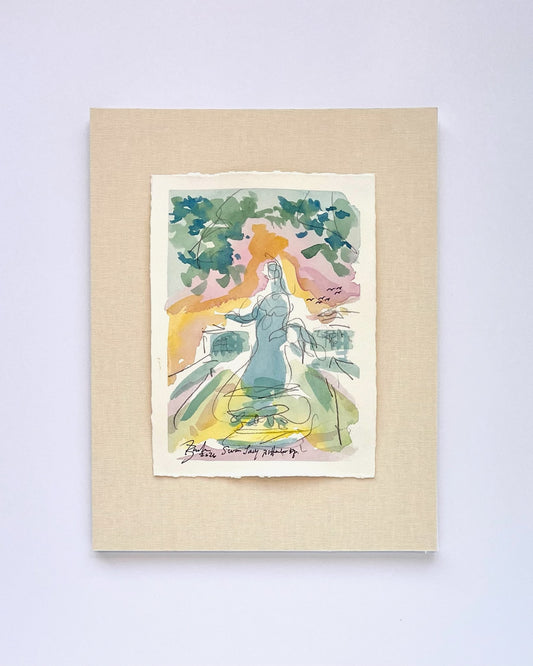 Rittenhouse Square Duck Girl | 8 x 6