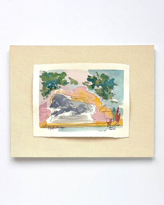 Rittenhouse Square Lion II | 8 x 6