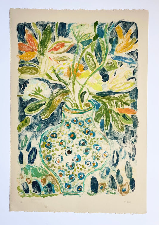 Blue Vase No. 3 | 15" x 22"