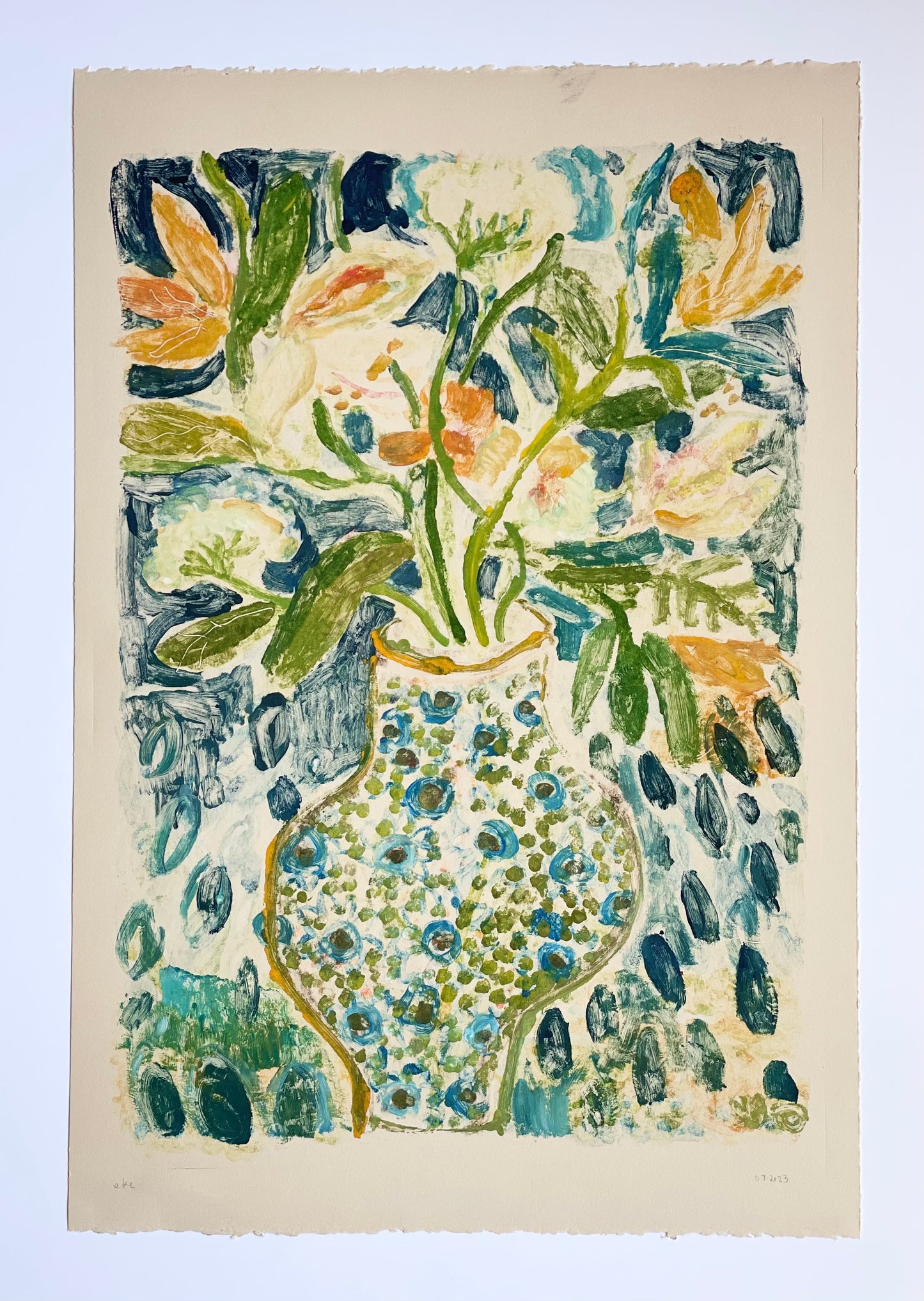 Blue Vase No. 4 | 15" x 22"