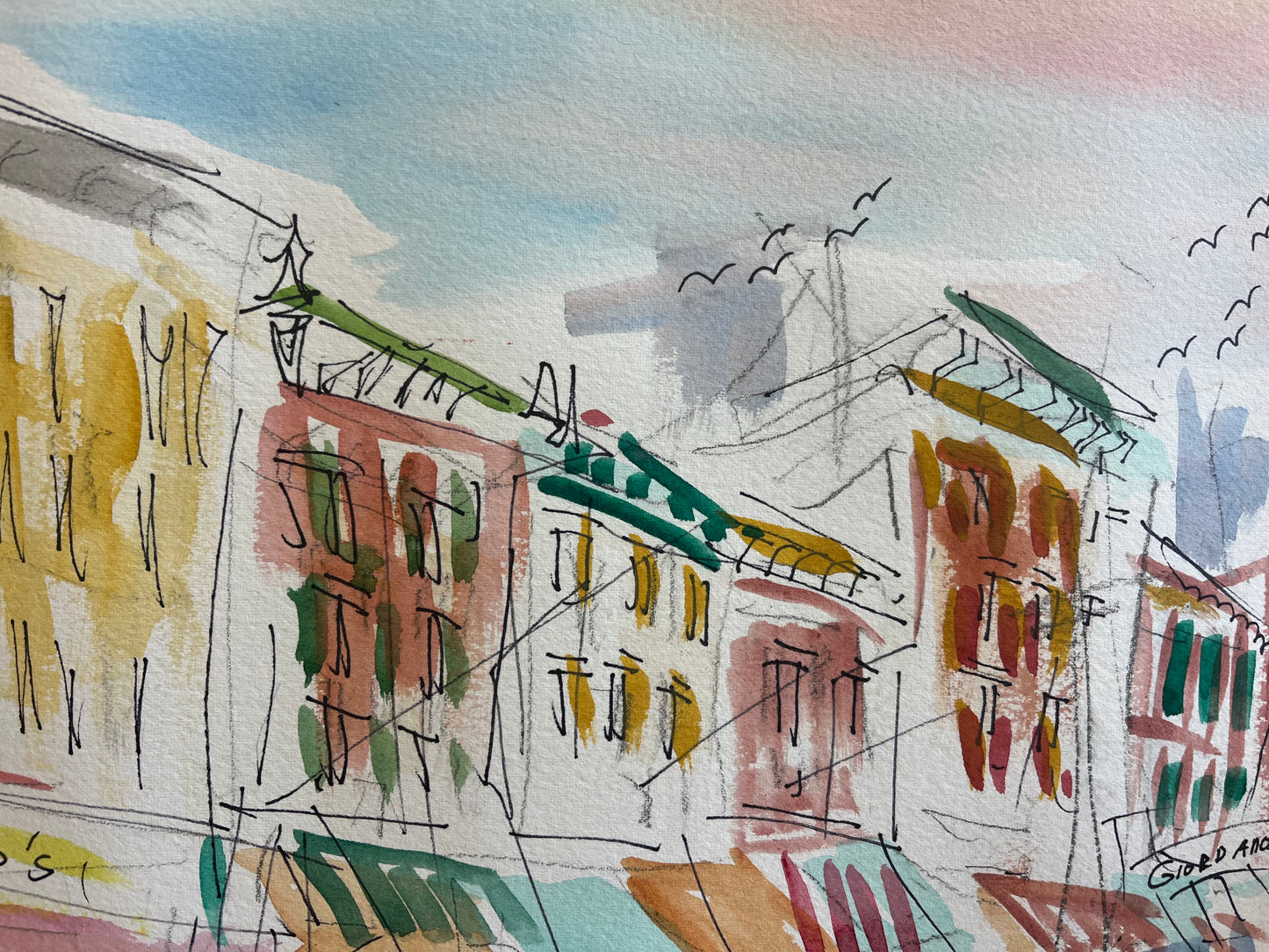 Italian Market, Philadelphia Watercolor II  | 11 x 15