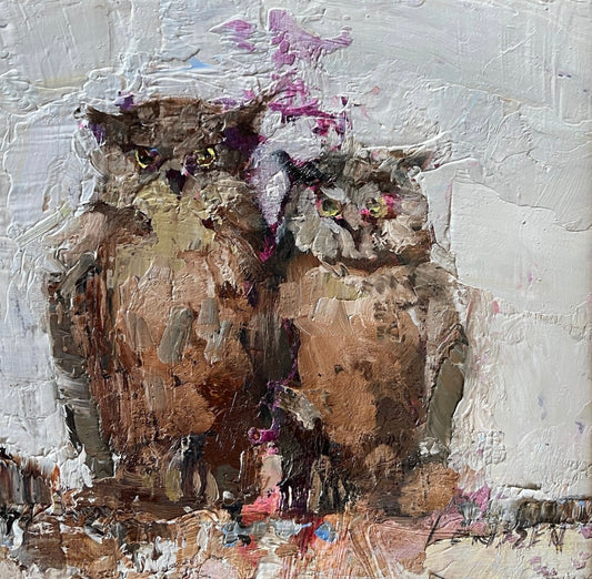 For the Love of Owls  |  6 x 6