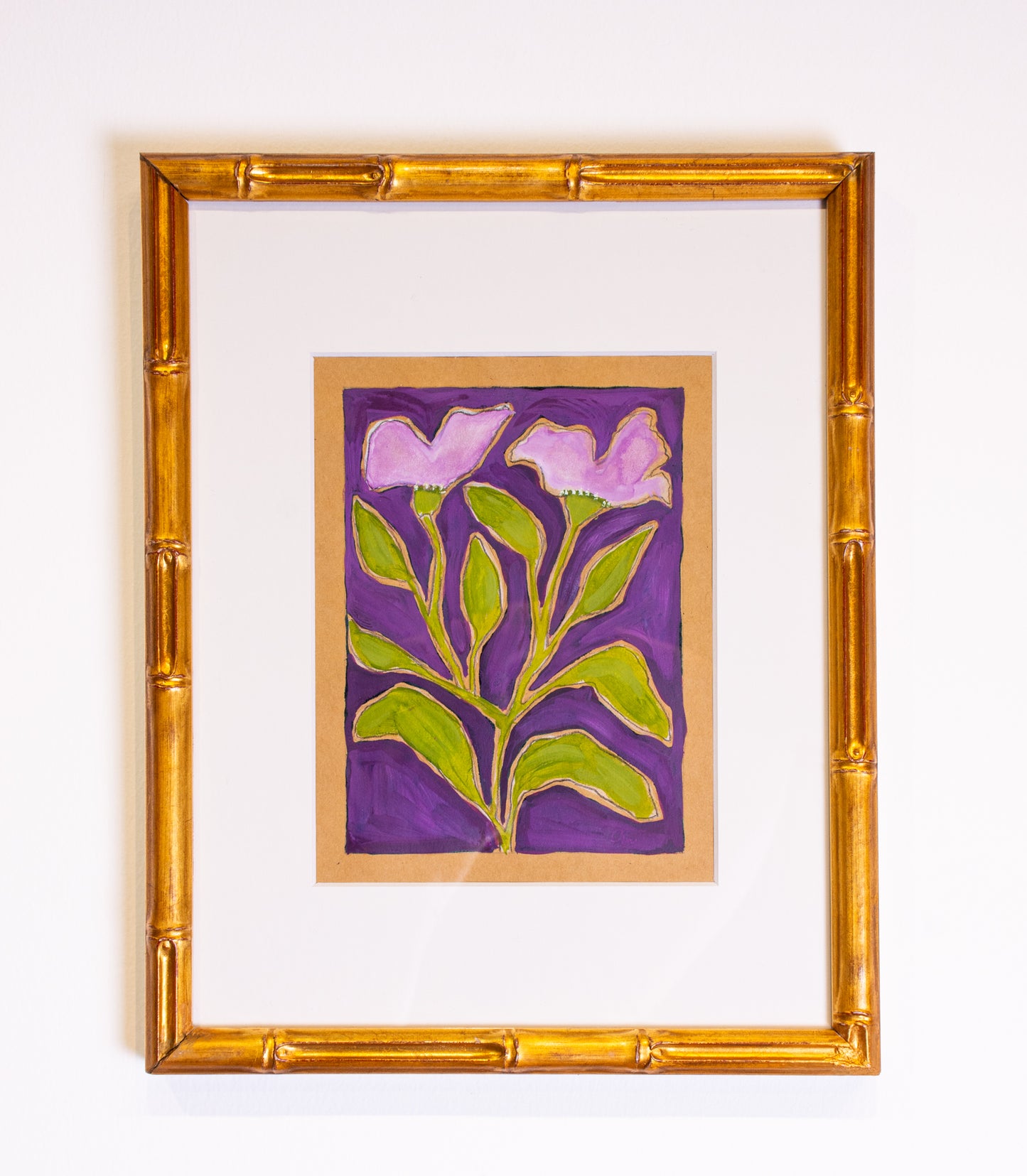 Purple and Green Flora |  13 x 10