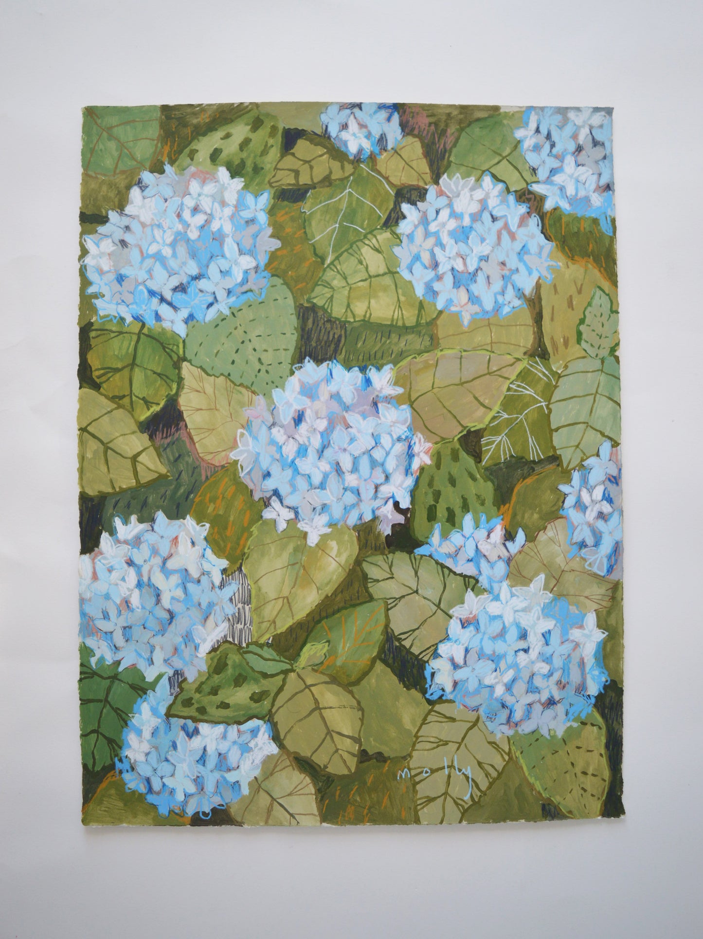 Powder Blue Hydrangea No. 1  |  18 x 24