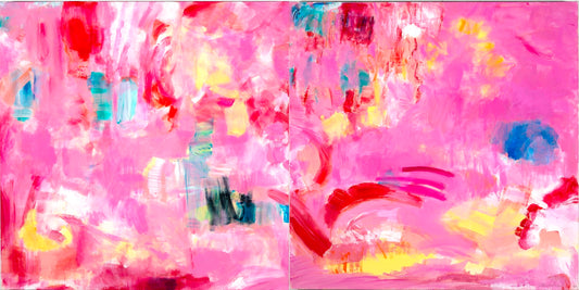 Glowing Diptych  |  30 x 60