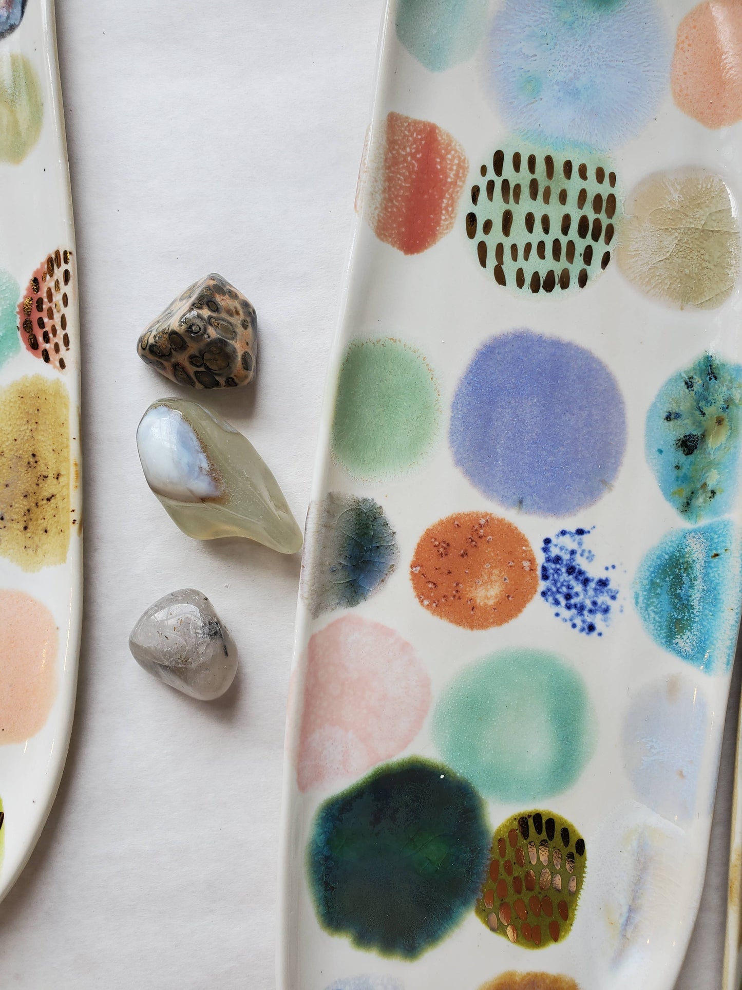 Polka Dot Ceramic Tray