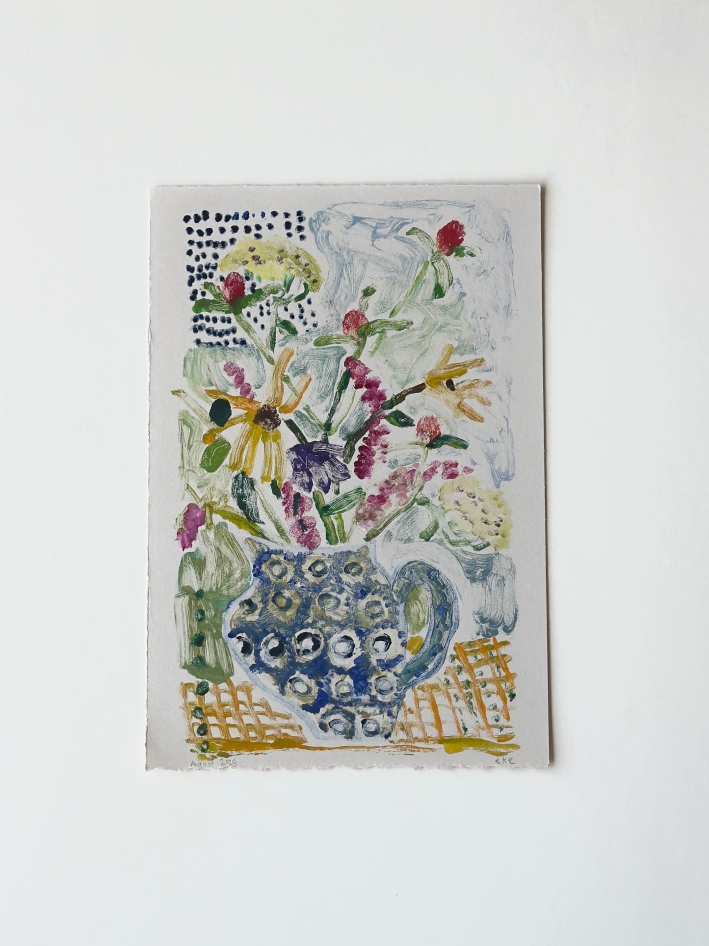 Blue Vase with Spring Flowers No. 1 | 12 x 15