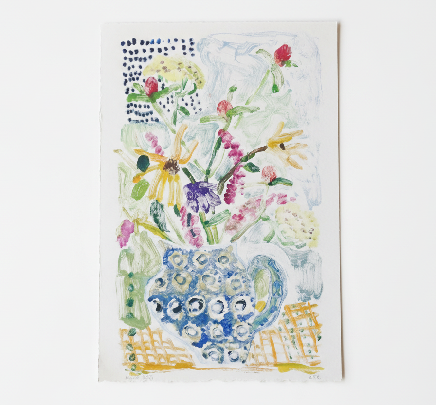 Blue Vase with Spring Flowers No. 1 | 12 x 15