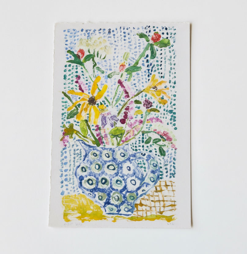Blue Vase with Spring Flowers No. 2 | 12 x 15