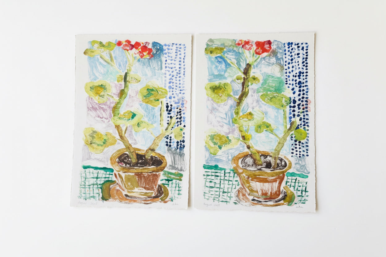 Potted Geranium No. 2 | 12 x 15