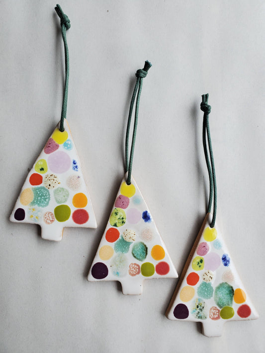 Oh Christmas Tree Pottery Ornament