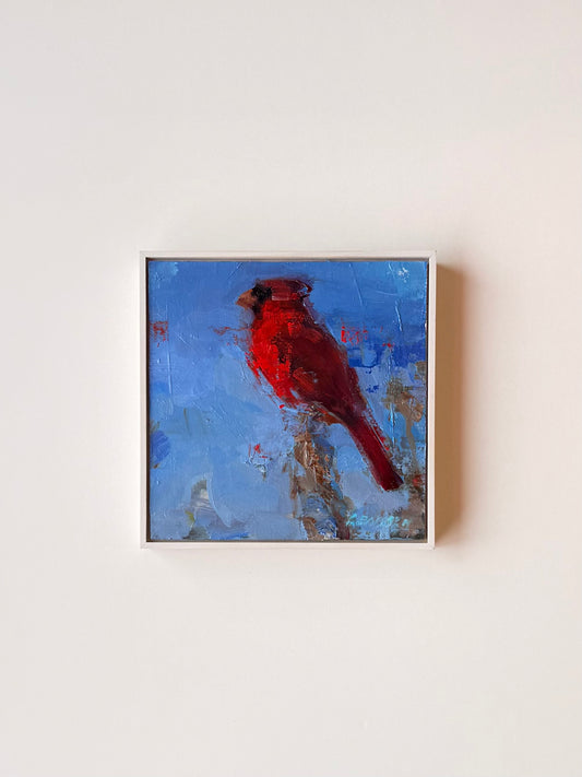 Red on Blue  |  8 x 8