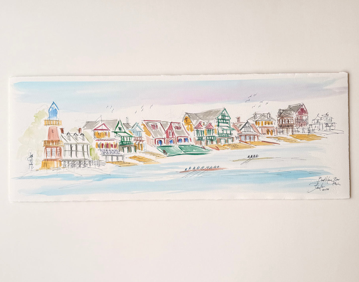 Boathouse Row | 30 x 11.25