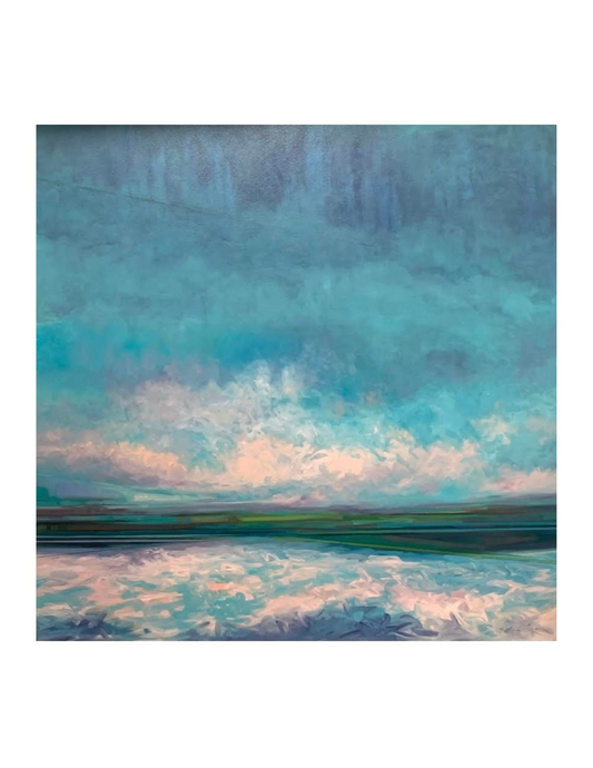 Pink Dancing Clouds | 36 x 36