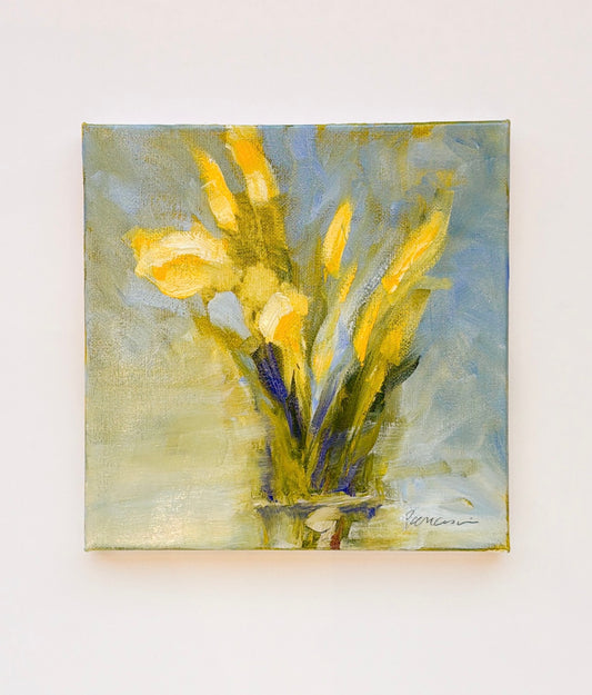 Daffodil Buds in Spring |  8 x 8
