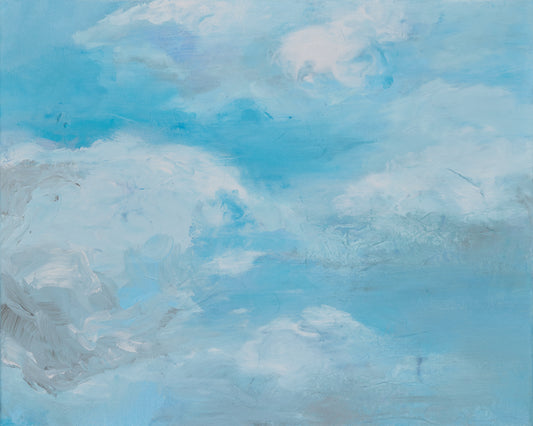 Crayola Cerulean & Cotton Clouds  |  16 x 20