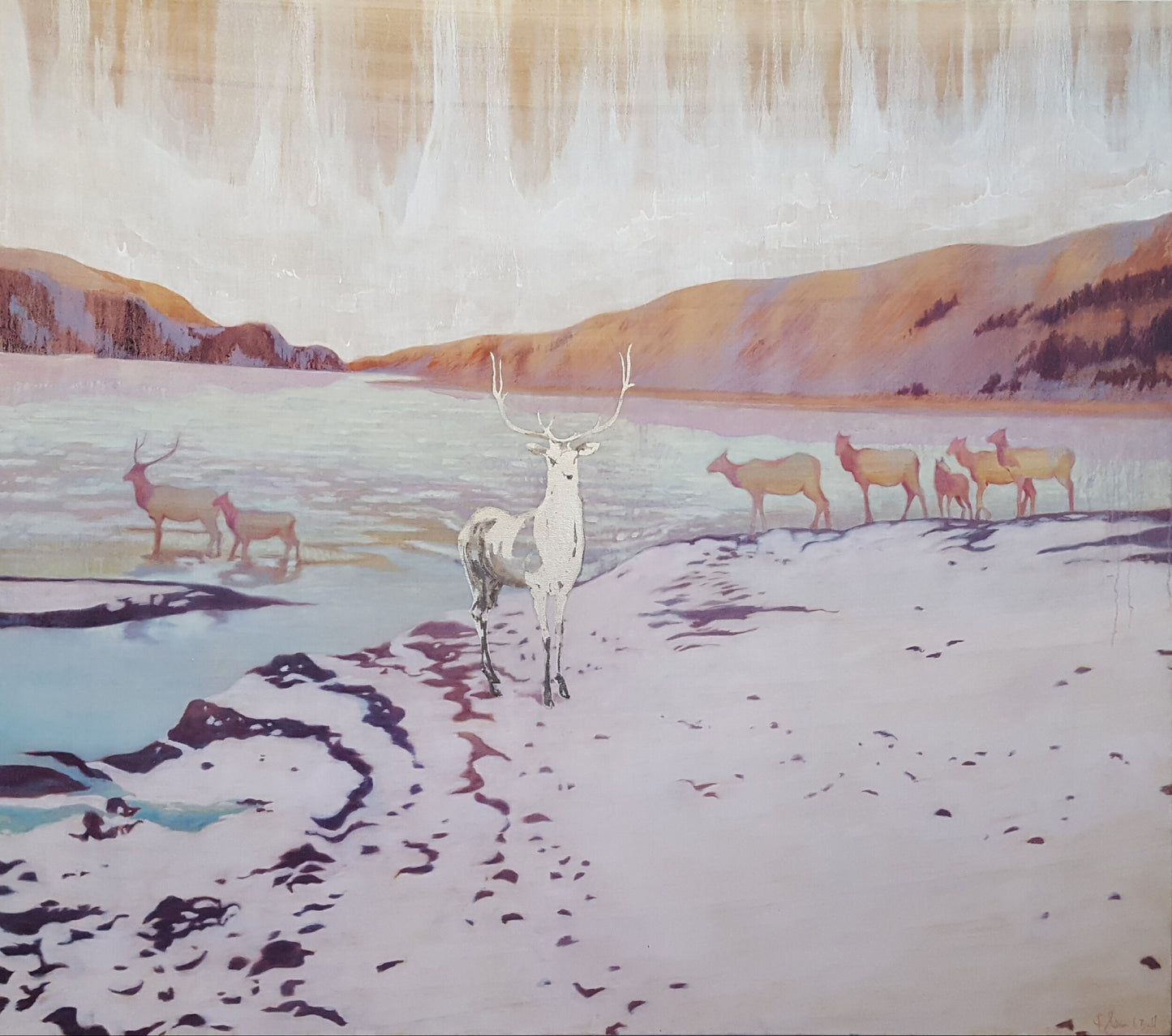 Silver Elk  |  60" x 68"